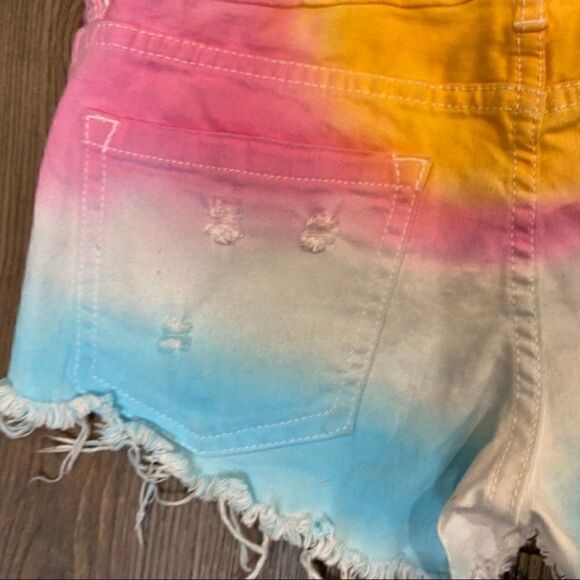 Billabong Tie Dye Distressed Low Rise Shorts 3 - Picture 5 of 9